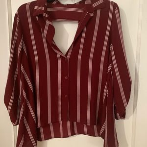 Charlotte Russe top with open-back detail